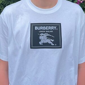 Burberry White TShirt, hardly worn